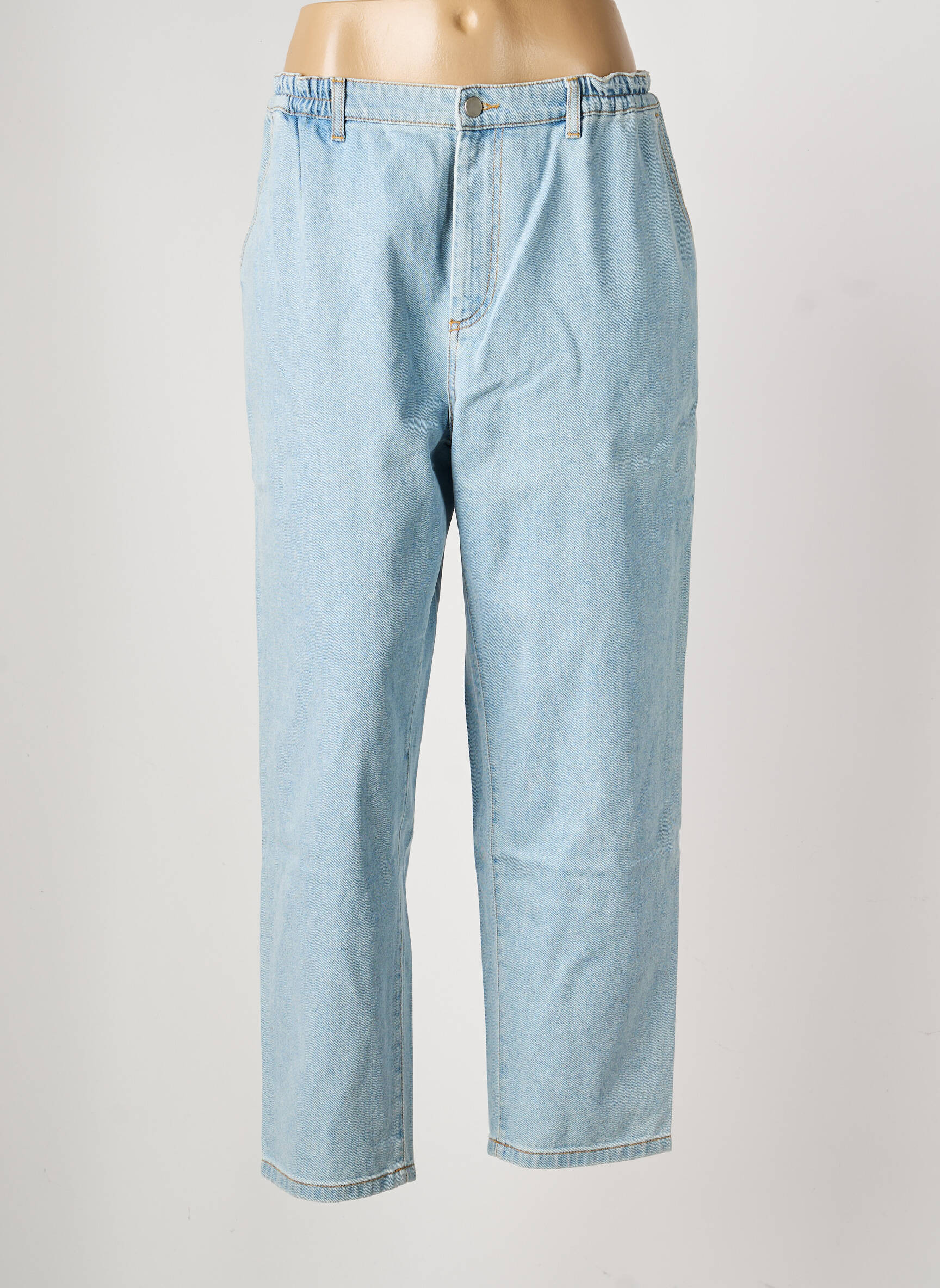 Jeans coupe droite stretch taille normale bleu ROSEANNA femme