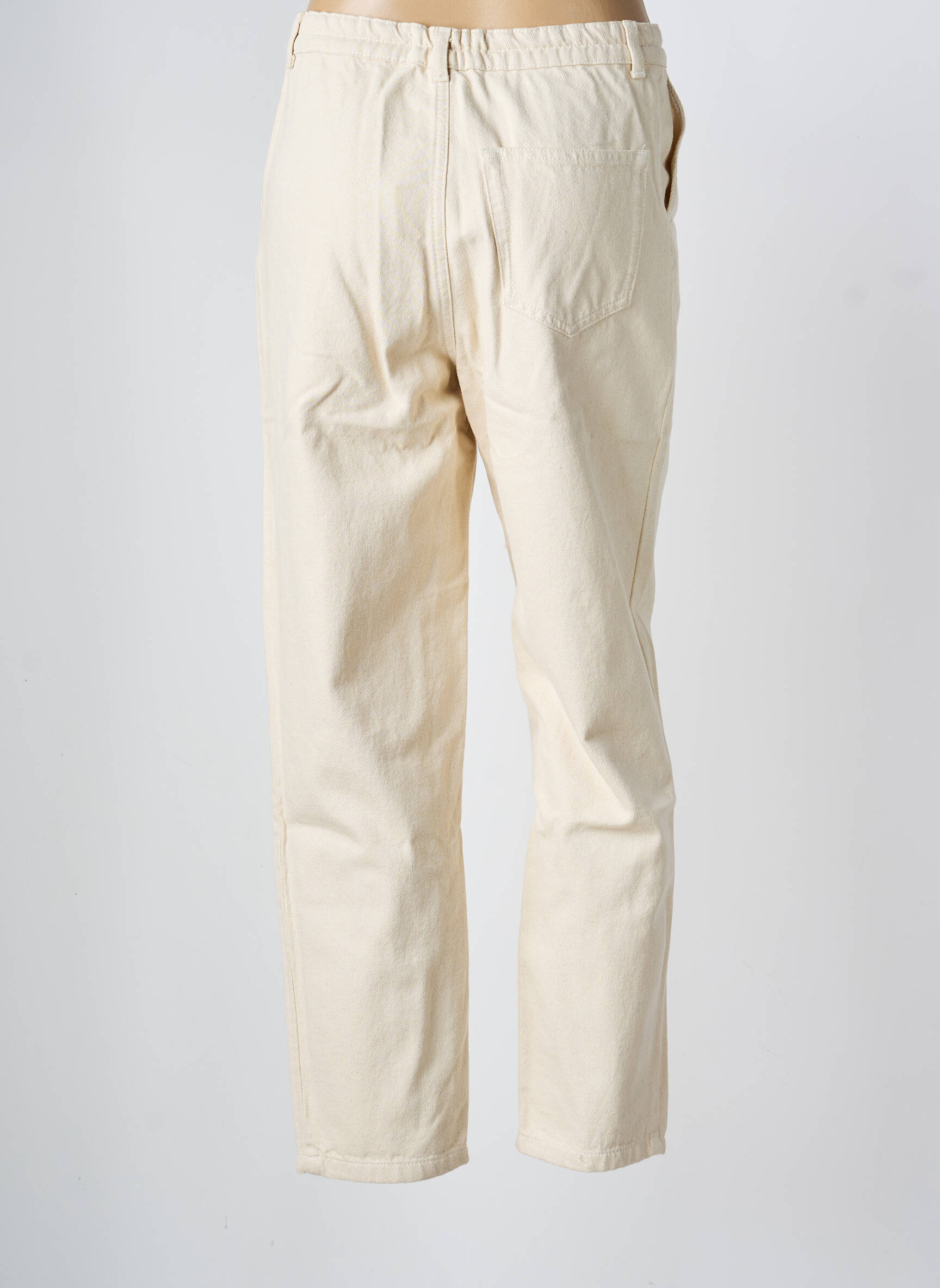 Jeans coupe droite taille normale taille normale beige ROSEANNA femme