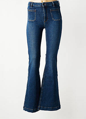 Jean coupe flare stretch taille normale bleu BERENICE femme