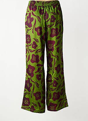 Pantalon large poches taille normale vert HOD femme