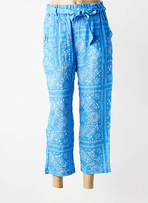 Pantalon 7/8 taille élastique taille normale bleu HOD femme