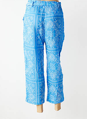 Pantalon 7/8 taille élastique taille normale bleu HOD femme