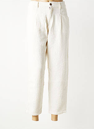 Pantalon 7/8 stretch taille normale blanc HOD femme