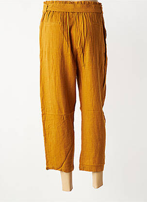 Pantalon 7/8 taille élastique taille normale marron HOD femme