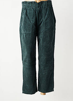Pantalon droit stretch taille normale vert HOD femme