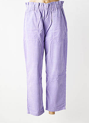 Pantalon droit stretch taille normale violet HOD femme