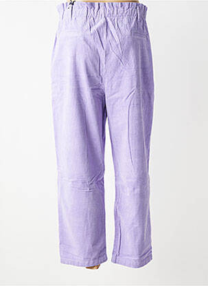 Pantalon droit stretch taille normale violet HOD femme