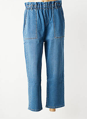 Jeans coupe droite taille normale taille normale bleu HOD femme