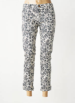 Pantalon 7/8 stretch taille normale blanc HOD femme