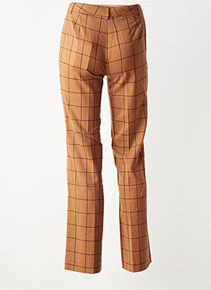 Pantalon droit stretch taille normale marron MKT STUDIO femme