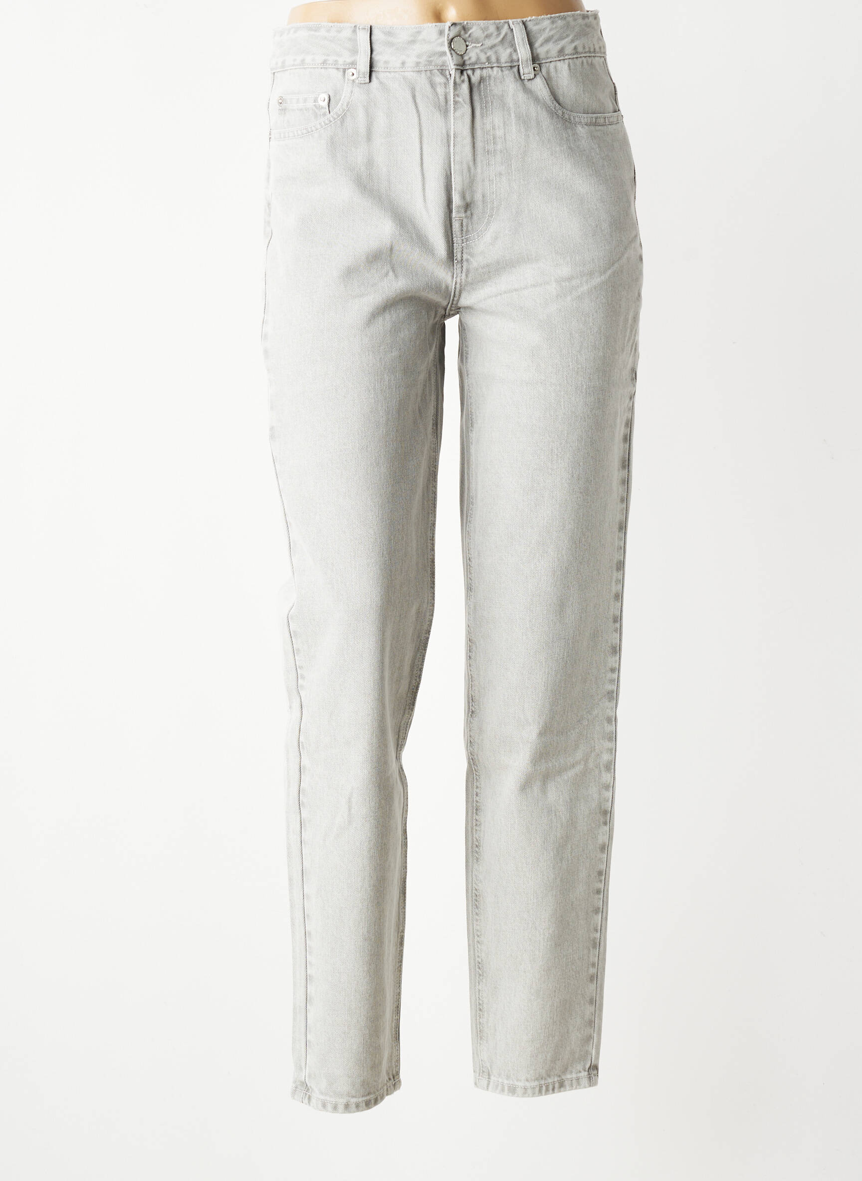 Jeans coupe droite taille normale taille normale gris BERENICE femme