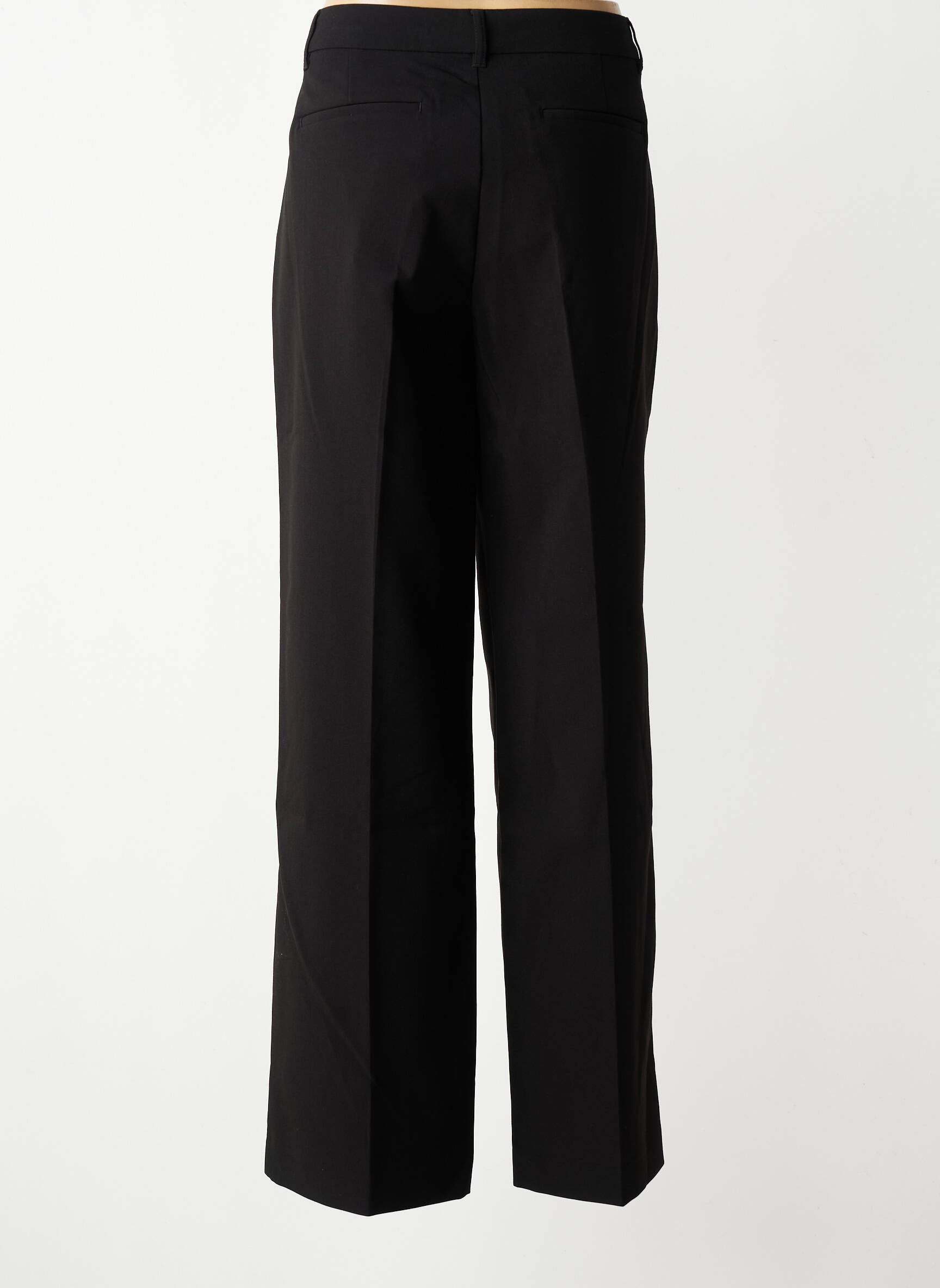 Pantalon droit stretch taille normale noir MKT STUDIO femme