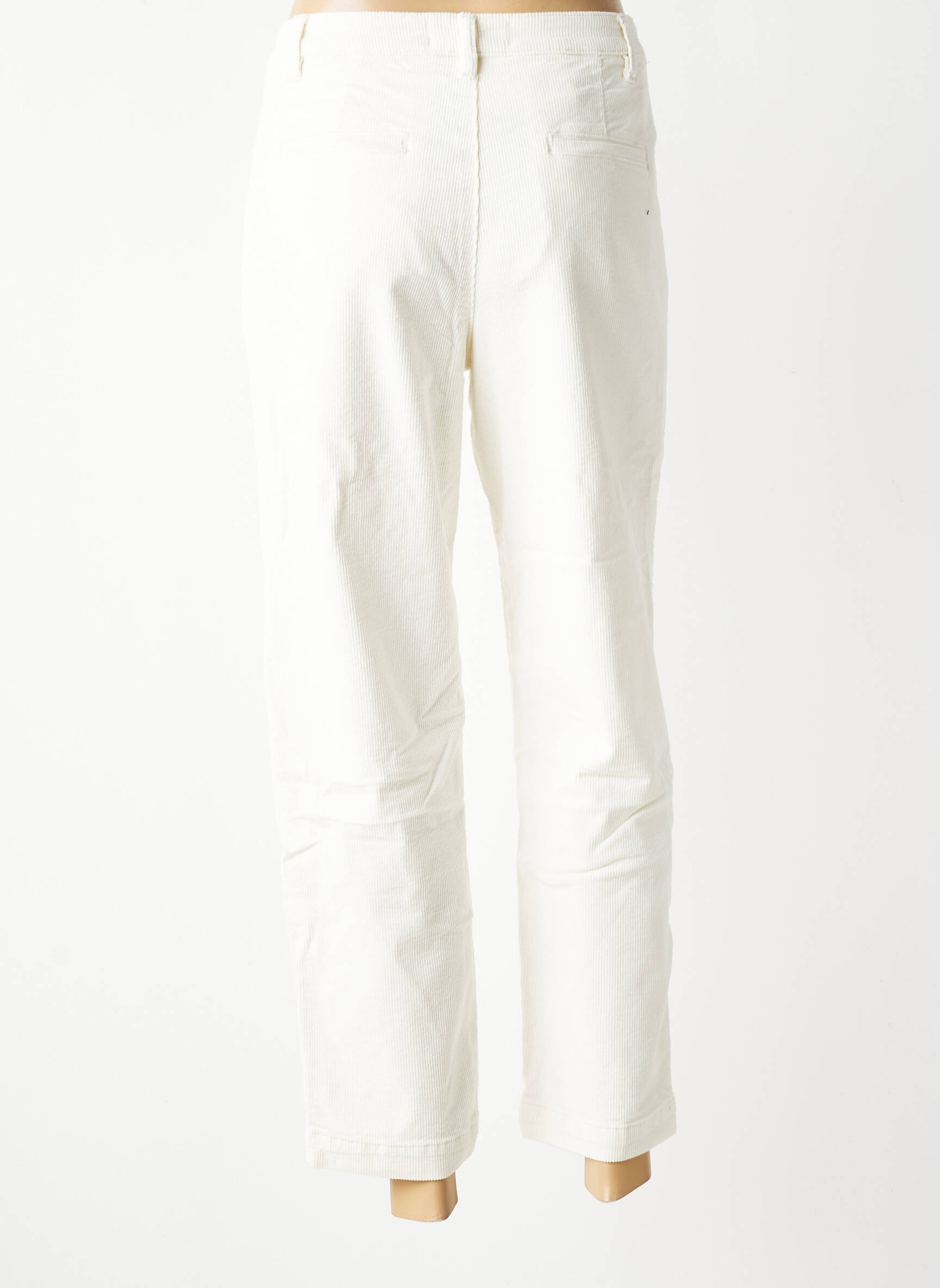 Pantalon 7/8 stretch taille normale blanc MKT STUDIO femme