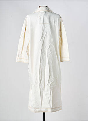 Manteau long coupe cintrée sans capuche beige OOF WEAR femme