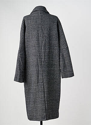 Manteau long coupe cintrée sans capuche gris MKT STUDIO femme