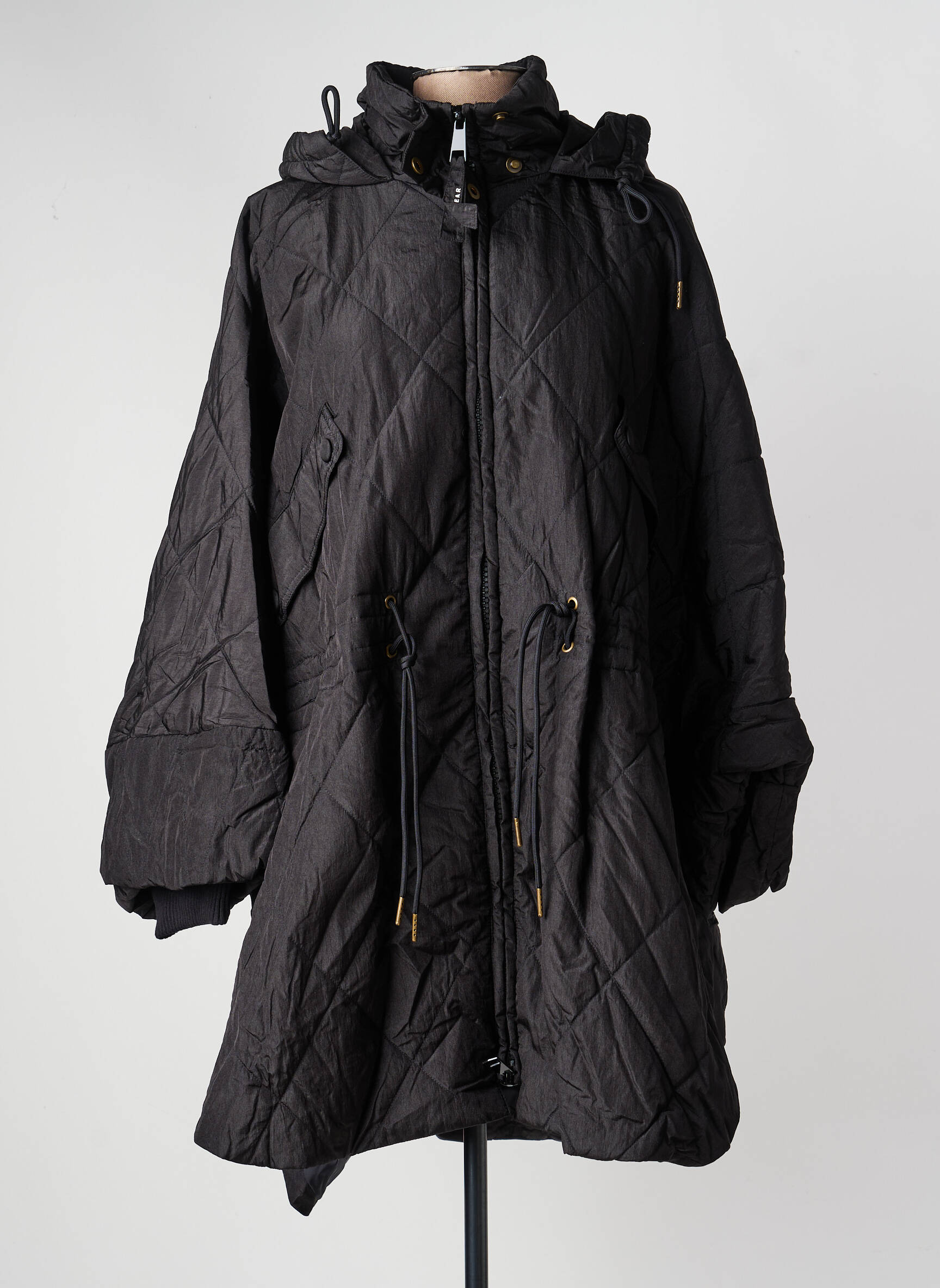 Doudoune poches a capuche noir OOF WEAR femme