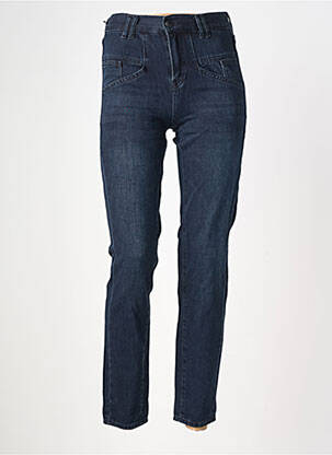 Jeans coupe slim tissage brut taille normale bleu FIVE femme