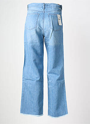 Jeans coupe large effet usé délavé taille normale bleu FIVE femme