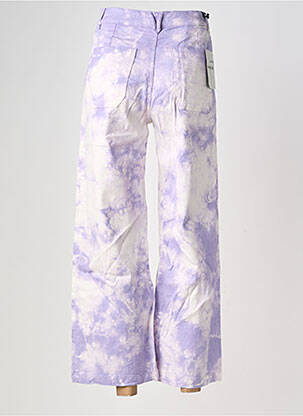 Pantalon flare taille normale taille normale violet FIVE femme