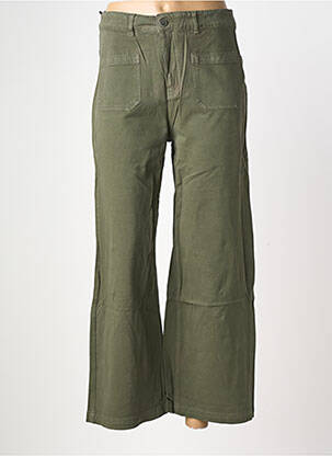 Pantalon flare taille normale taille normale vert FIVE femme