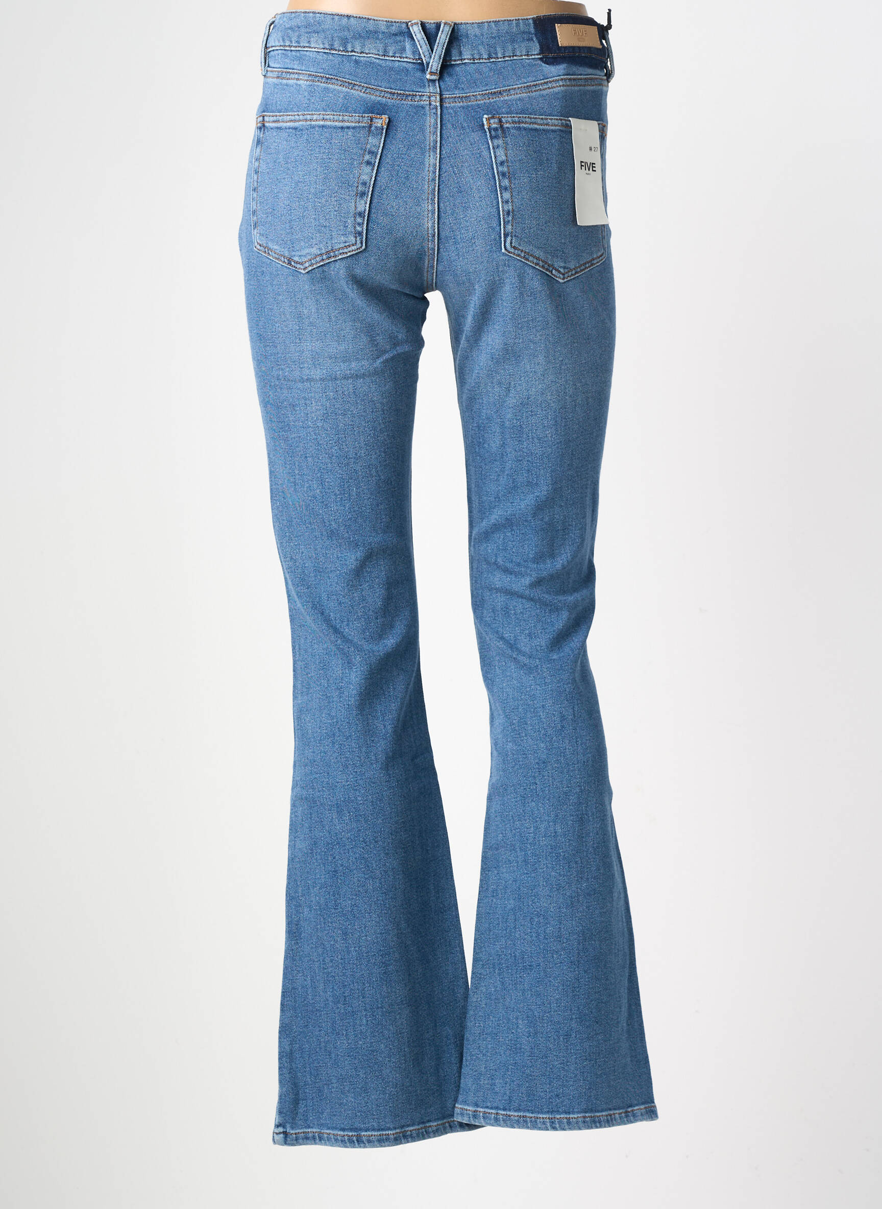 Jeans bootcut taille normale taille normale bleu FIVE femme