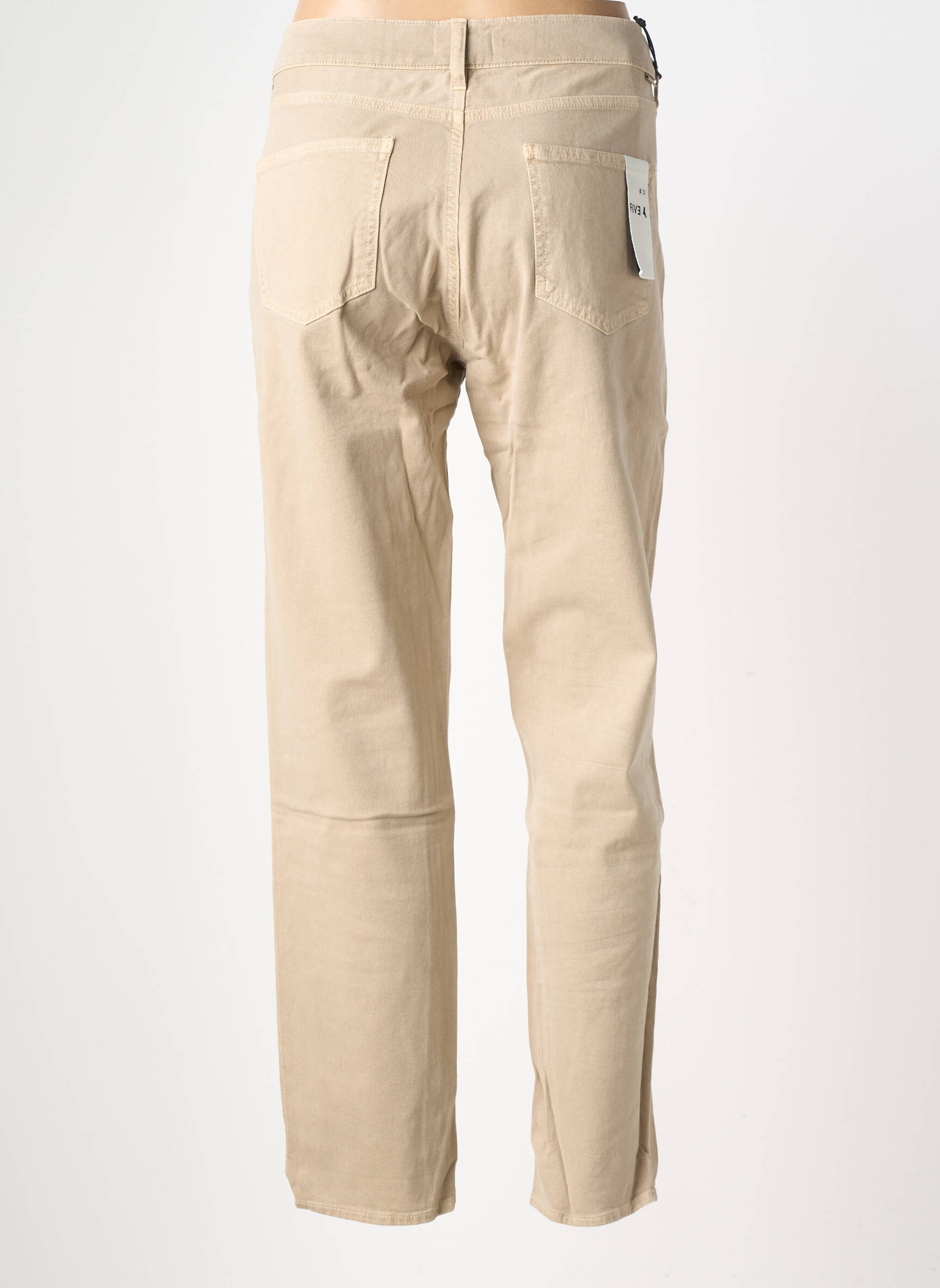 Pantalon slim taille normale taille normale beige FIVE femme