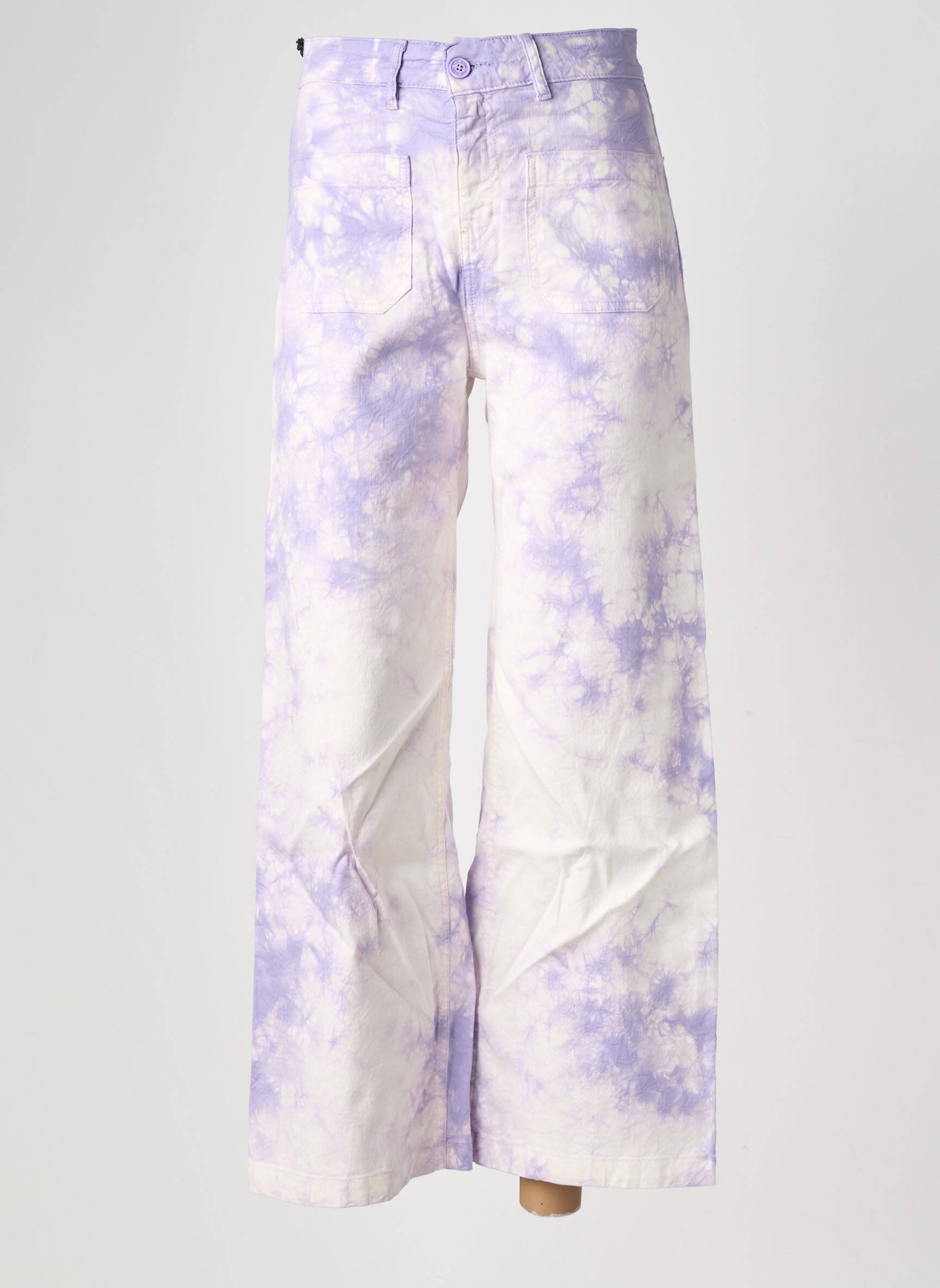 Pantalon flare taille normale taille normale violet FIVE femme