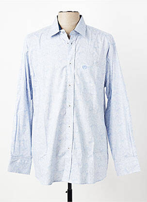 Chemise manches longues poches bleu ARMORIAL homme