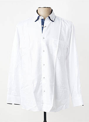 Chemise manches longues poches blanc LOUIS VICTOR homme
