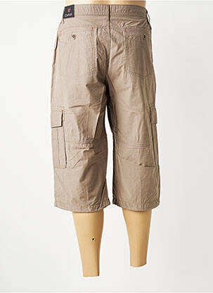 Pantacourt tissage popeline taille normale marron COFOX homme