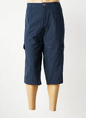 Pantacourt tissage popeline taille normale bleu COFOX homme