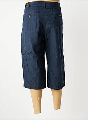 Pantacourt tissage popeline taille normale bleu COFOX homme