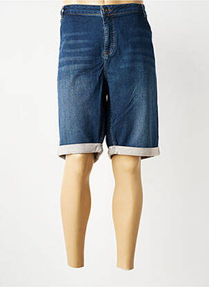 Bermuda tissage denim taille normale bleu DELAHAYE homme
