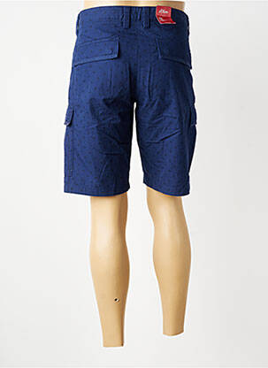 Bermuda tissage popeline taille normale bleu S.OLIVER homme