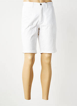 Bermuda taille à pinces taille normale blanc COFOX homme