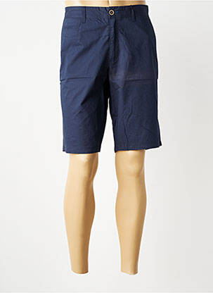 Bermuda taille à pinces taille normale bleu PETER COFOX homme