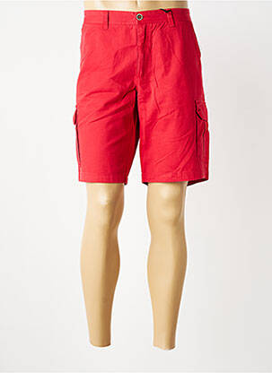Bermuda multipoches taille normale rouge COFOX homme