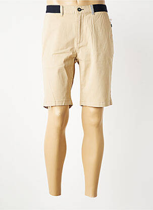 Bermuda taille élastique taille normale beige COFOX homme