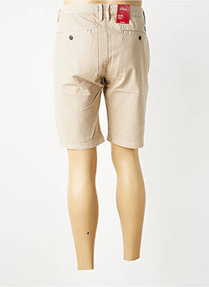 Bermuda taille à pinces taille normale beige S.OLIVER homme