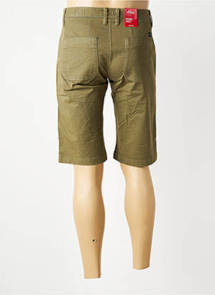 Bermuda tissage popeline taille normale vert S.OLIVER homme