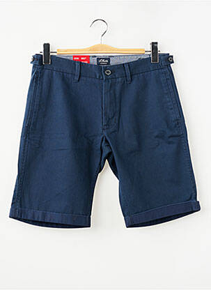Bermuda multipoches taille normale bleu S.OLIVER homme