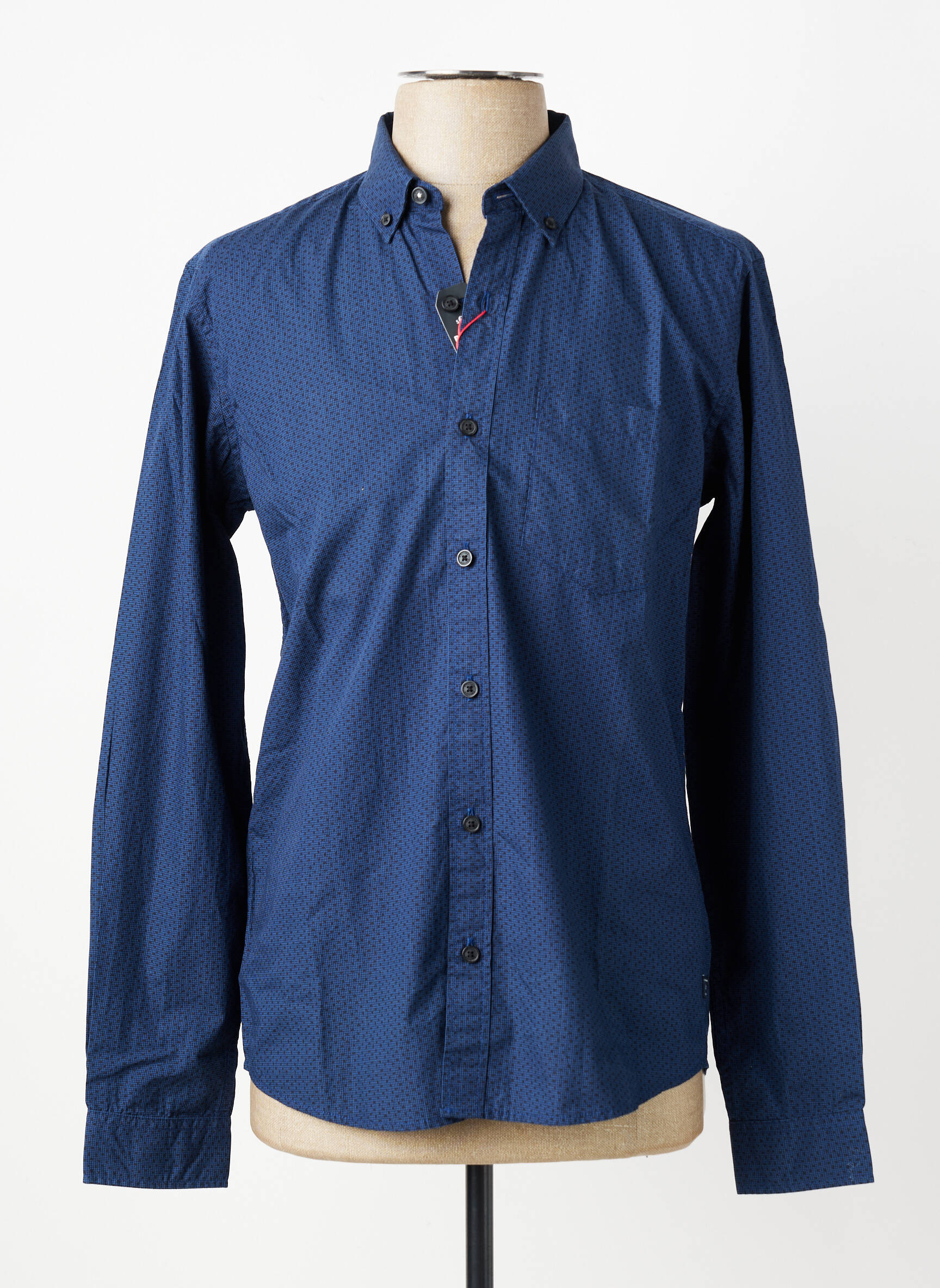 Chemise manches longues poches bleu S.OLIVER homme