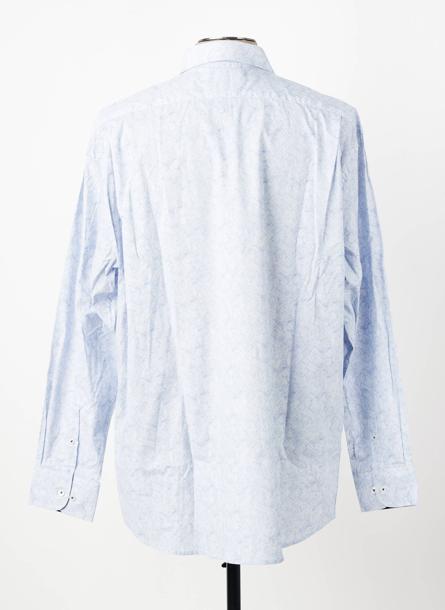 Chemise manches longues poches bleu ARMORIAL homme