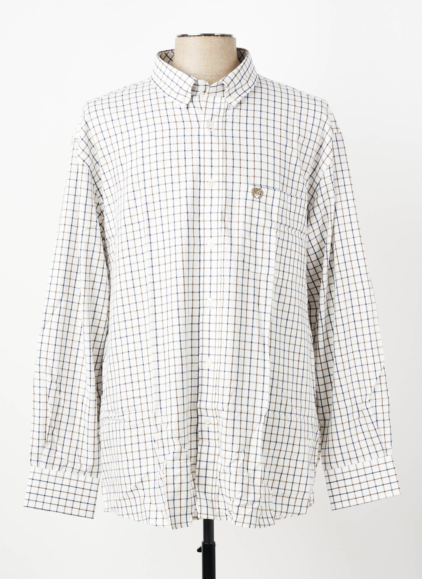 Chemise manches longues poches marron ARMORIAL homme