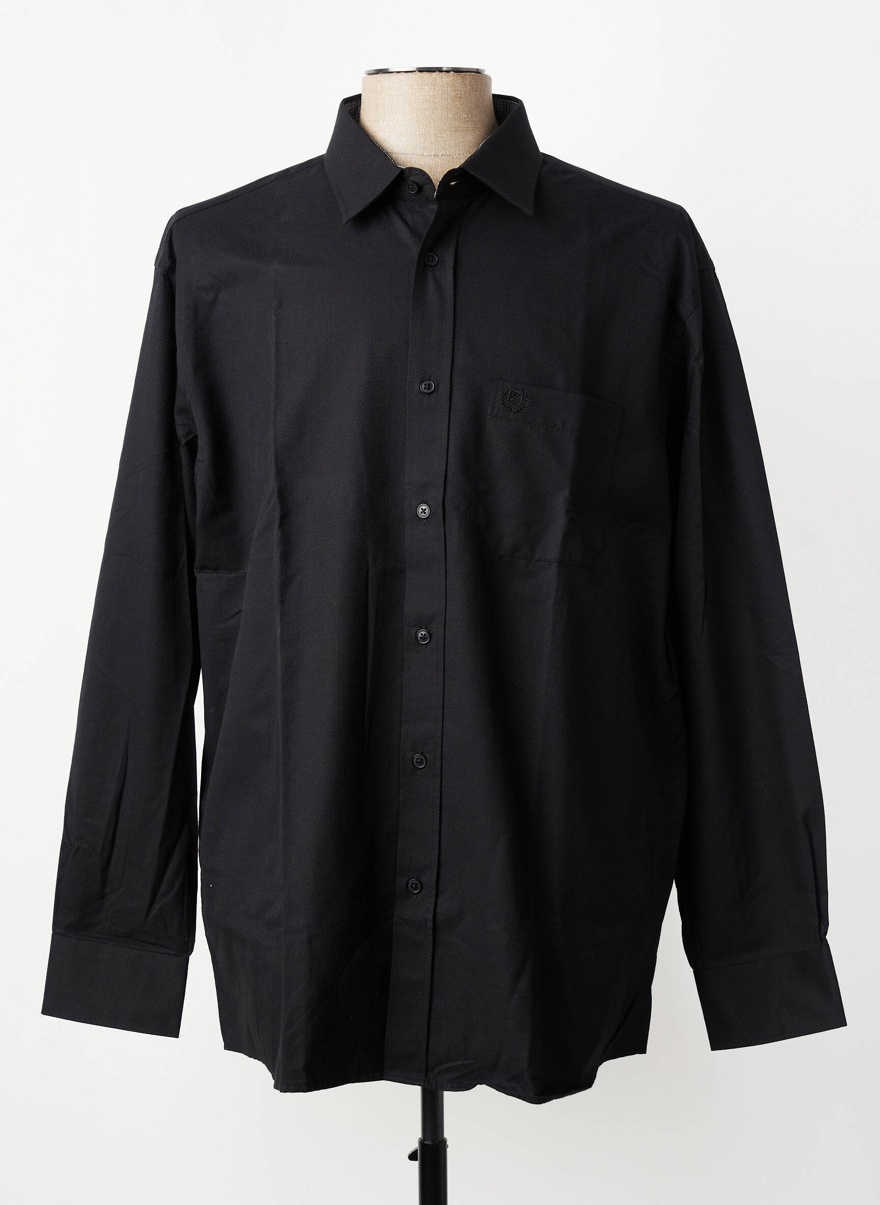 Chemise manches longues poches noir ARMORIAL homme
