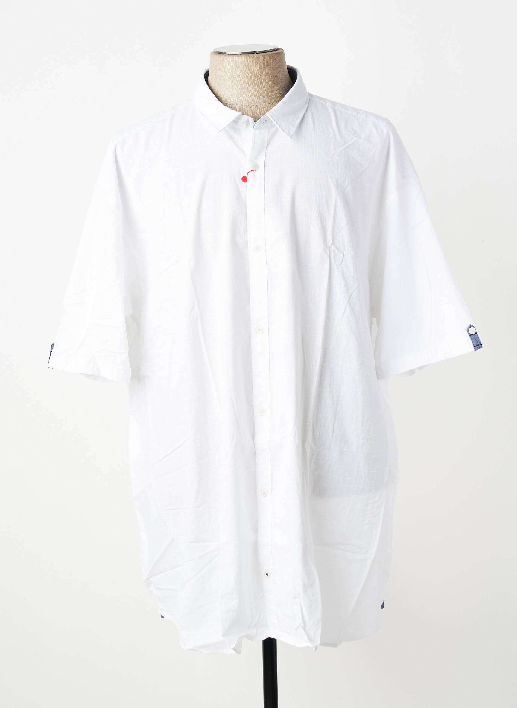 Chemise manches courtes coupe cintrée blanc S.OLIVER homme