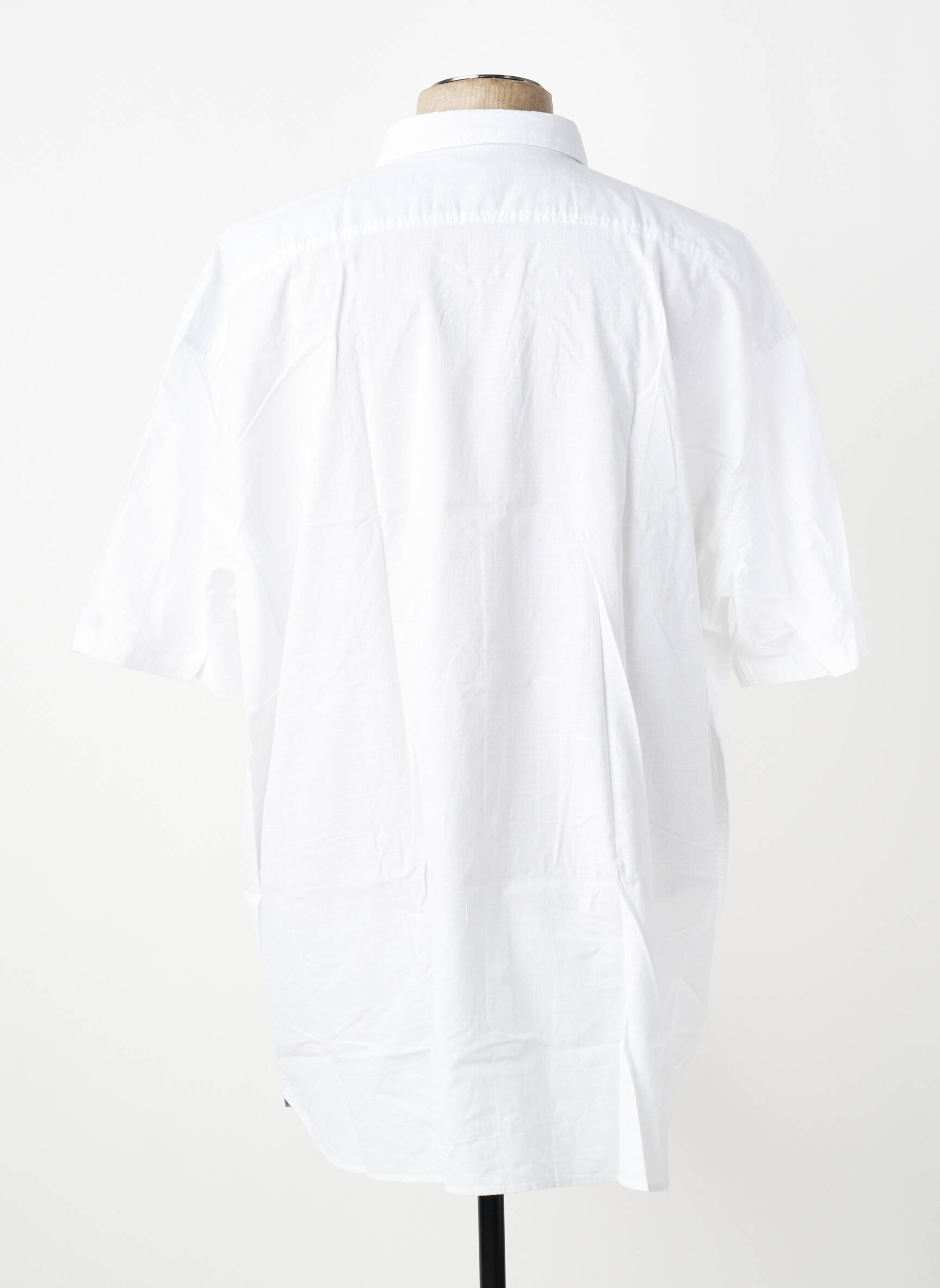 Chemise manches courtes coupe cintrée blanc S.OLIVER homme