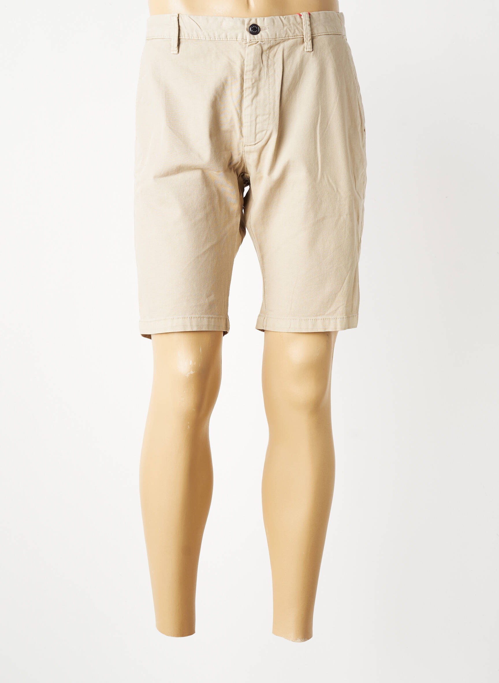 Bermuda taille à pinces taille normale beige S.OLIVER homme