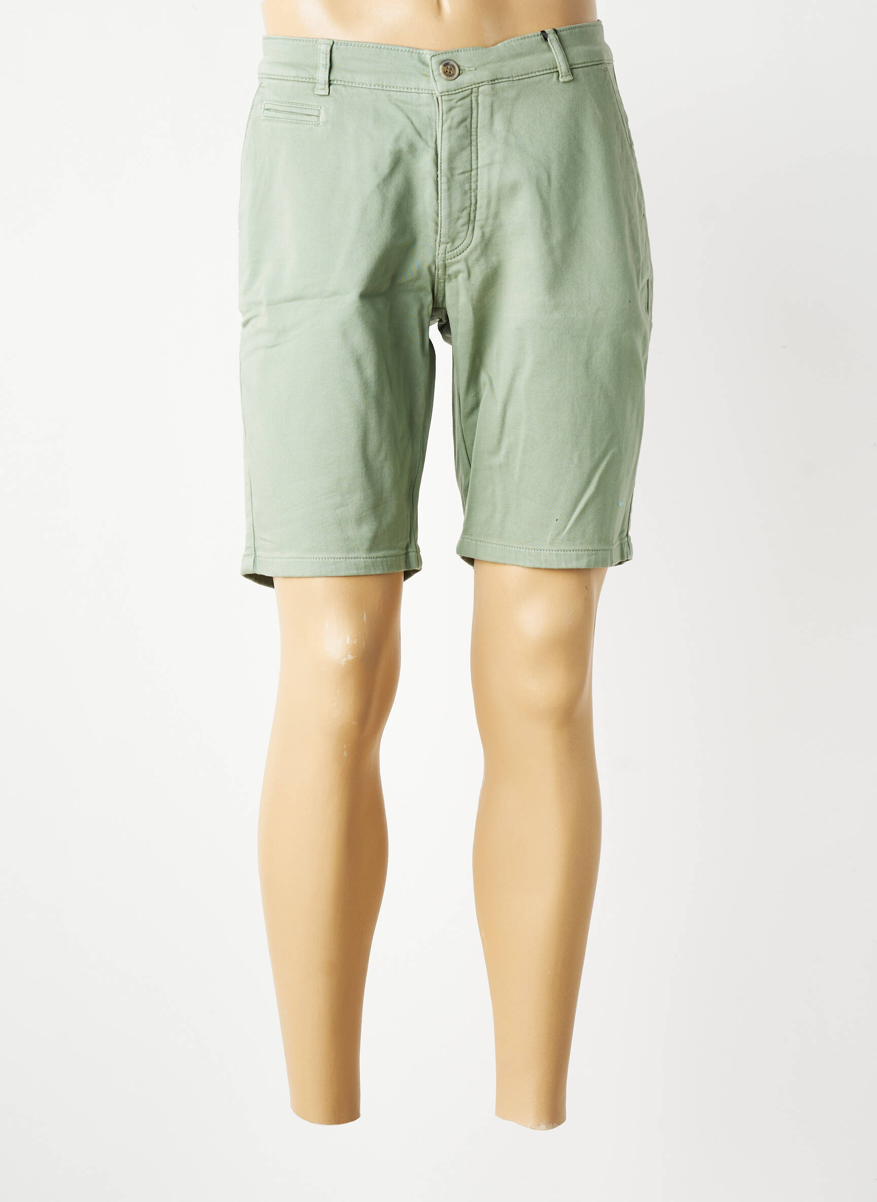 Bermuda multipoches taille normale vert DELAHAYE homme