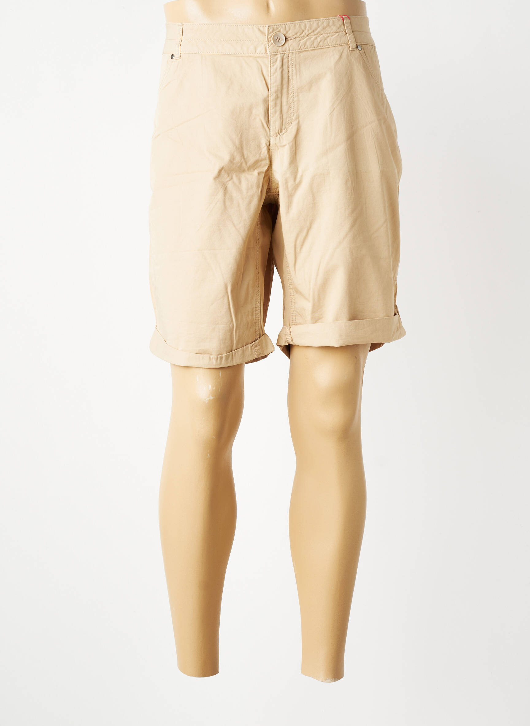 Bermuda tissage popeline taille normale beige S.OLIVER homme